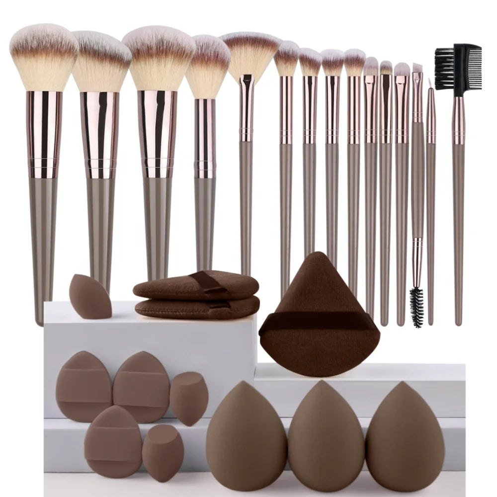 3-20Pcs Premium Makeup Brushes Set Soft Fluffy Beauty Cosmetic Foundation Makeup Brush Eyeshadow Blush Kabuki Make Up Tools mbzr