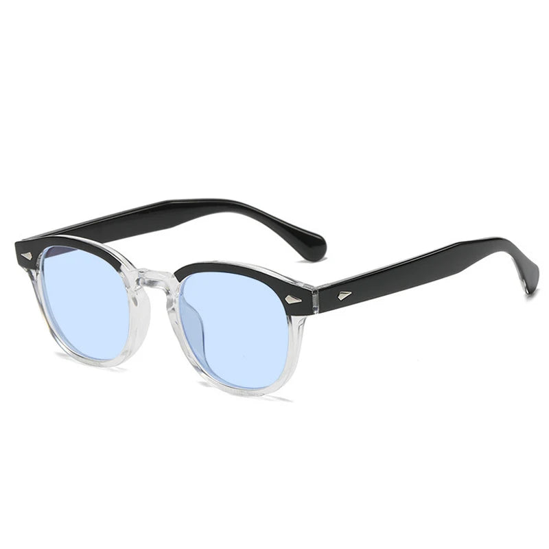 JNPCXI Quality New Retro Round Sunglasses Women Fashion Rivets Decoration Shades UV400 Men Punk Leopard Sun Glasses mbzr