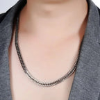 HNSP 316L Stainless Steel Cuban Chain Necklace For Men Neck Male Jewelry Accessories Gift 8mm-14mm Thick Heavy Chains