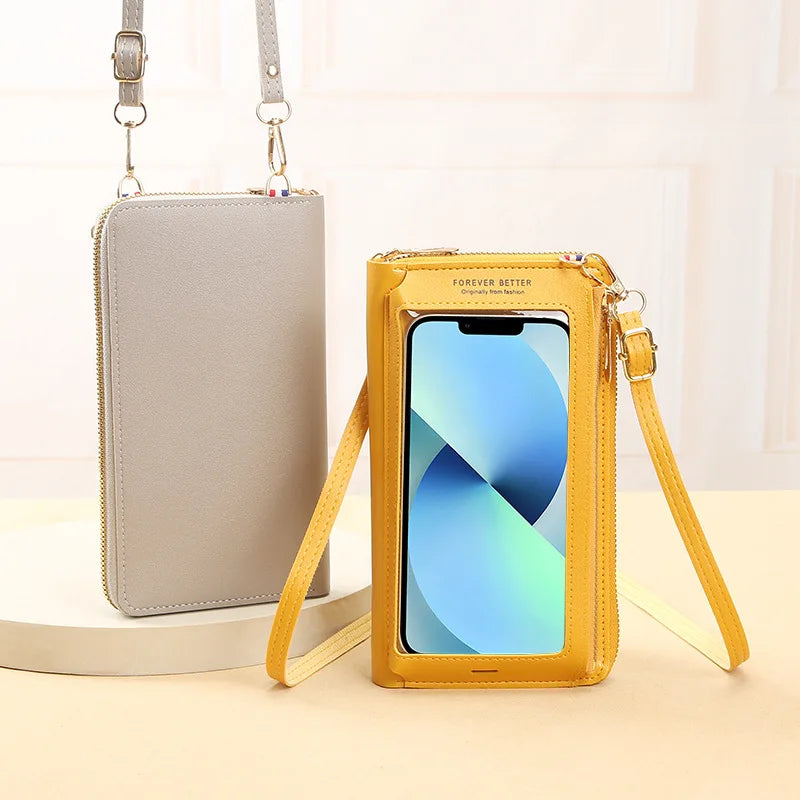 2025 Fashion Women Crossbody Bag - Touch Screen Cell Phone Purse, Mini Mobile Wallet Card Holder Shoulder Handbag