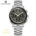 PAGANI DESIGN Moon Mens Watches 2025 Top Brand Luxury Quartz Watch For Men Chronograph Luminous Sapphire Mirror Waterproof Clock
