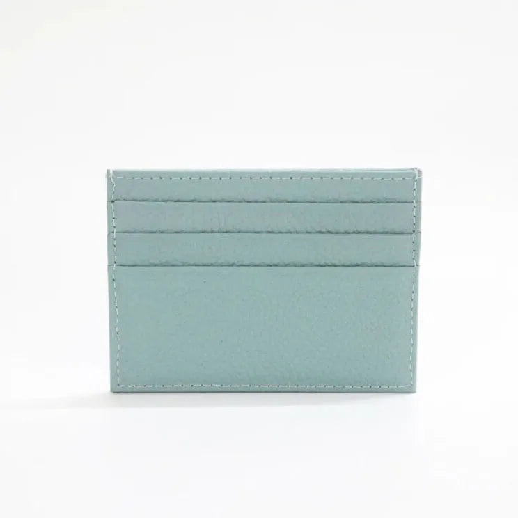 Cowhide Card Holder Woman Man Fashion Slim Mini Card Bag Genuine Leather Engrave Name Luxury Casual Purse
