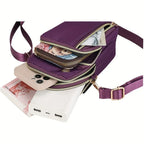Floral Alphabet Z Printed Fashionable Casual Single-Shoulder Crossbody Bag, New Design Nylon Single-Shoulder Bag for Women
