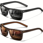 Square Polarized Sunglasses for Men and Women Lightweight Frame Sun Glasses with UV Protection mbzr