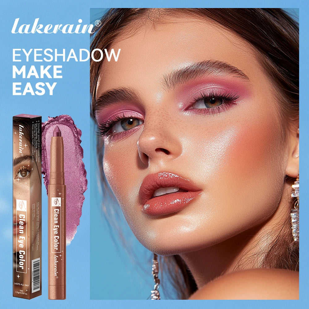 Lakerain Eyeshadow Pencil Long Lasting Smudge Resistant Liner Pen Highlighter Smooth Creamy Texture Eye Shadow Stick Makeup mbzr