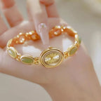 Luxury Vintage Watches for Women Elegant Small Oval Digital Ladies Bracelet Dress Quartz Wrist Watch Waterproof mbzr