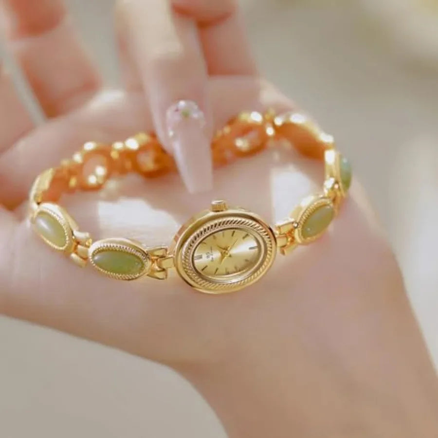Luxury Vintage Watches for Women Elegant Small Oval Digital Ladies Bracelet Dress Quartz Wrist Watch Waterproof mbzr