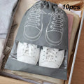 5/10pcs Shoes Storage Bag Closet Organizer Non Woven Travel Portable Bag Waterproof Pocket Clothing Classified Draw Hanging Bag mbzr