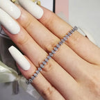 Stainless Steel Marquise Oval Square Cut Luxury Silver Color on Hand Tennis Bracelet Bangle for Women Party Gift Jewelry