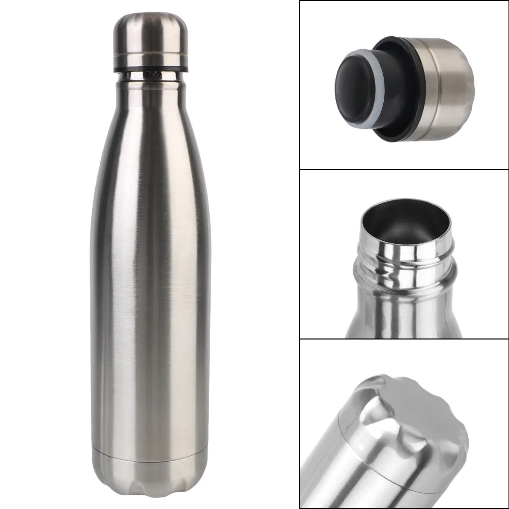 500ml Thermos For Sport Bottles Double-Wall Insulated Vacuum Flask BPA Free Thermos Stainless Steel Water Bottle Cola Water Beer mbzr