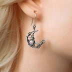 Bohemia Sun and Moon Earrings Silver Color Crystal Drop Earrings Women Female Boho Fashion Jewelry Gift For Her