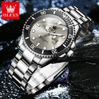 OLEVS 5885 Brand original authentic watches for man luxury Gift Box Steel band calendar quartz men's watch mbzr