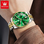 OLEVS 9809 Men's Watch Original Waterproof Automatic Date Rotation Ring Luxury Brand Diving Quartz Men's Watch Reloios Masculino mbzr