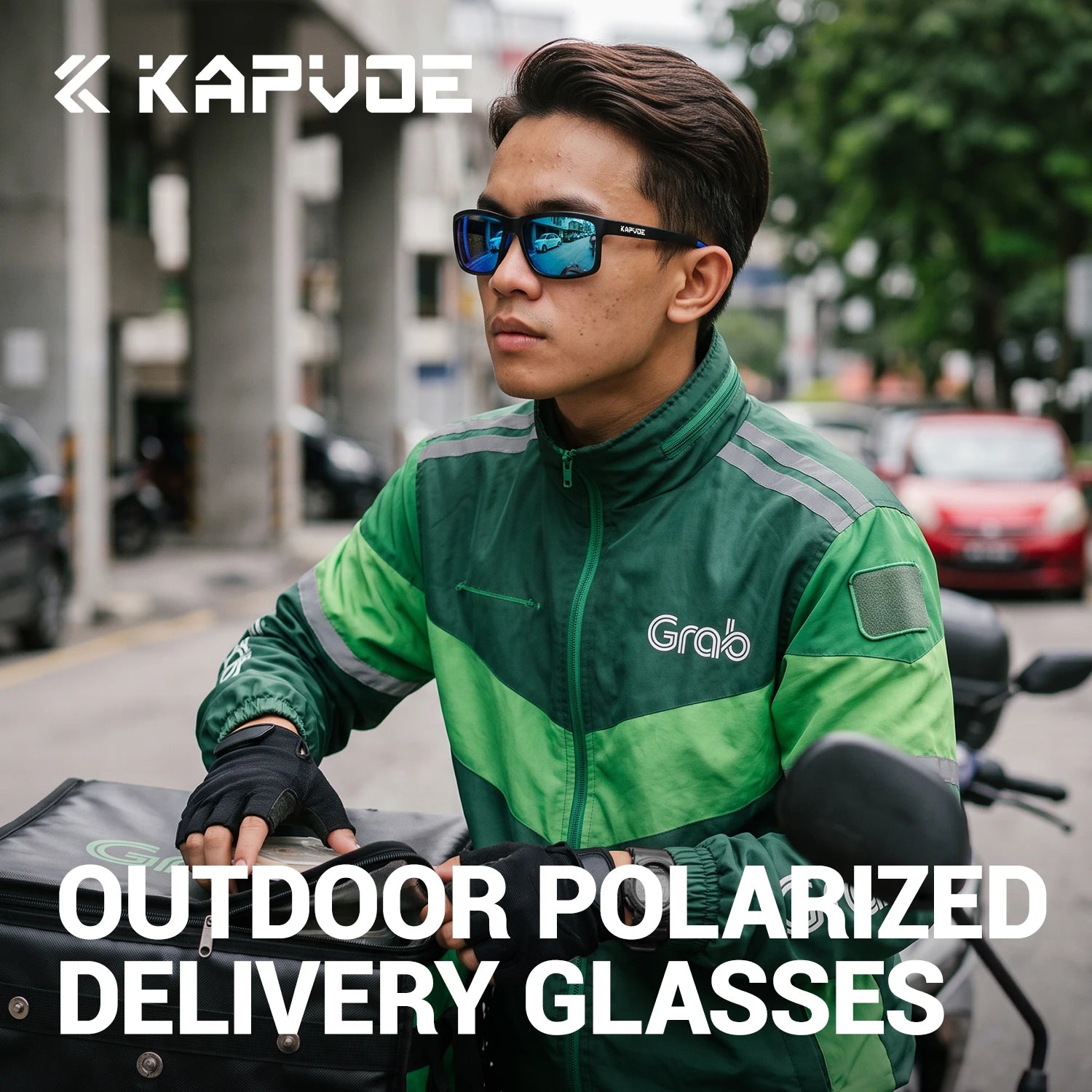 KAPVOE Anti-Glare Polarized Cycling Sunglasses Fashion Men Women Ultralight Fishing Glasses MTB Bicycle Marathon Sports Glasses Large-Frame Sports Running UV400 Goggles