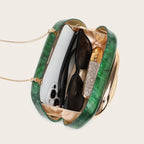 Women's Luxury PVC Box Clutch Bag for Party & Wedding