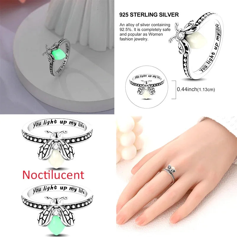 Original Design 925 Sterling Silver Shining Sun Star Moon Ring Fit Women Wedding Wedding   Engagement  Gift 2025 New