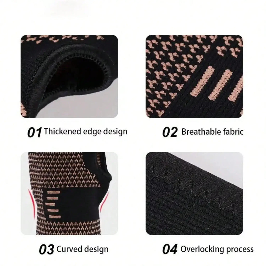 Sports Wrist Compression Sleeve, 2 Counts Breathable Wristband For Men & Women, Sports Accessories For Home Gym Workout, Wrist Wraps, Breathable Brace mbzr