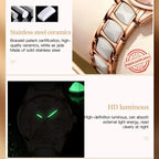OLEVS 3605 Women Watch Top Brand High Quality Quartz Watch Exquisite Diamond Note Waterproof Dial Dress Ceramic Women Watch mbzr