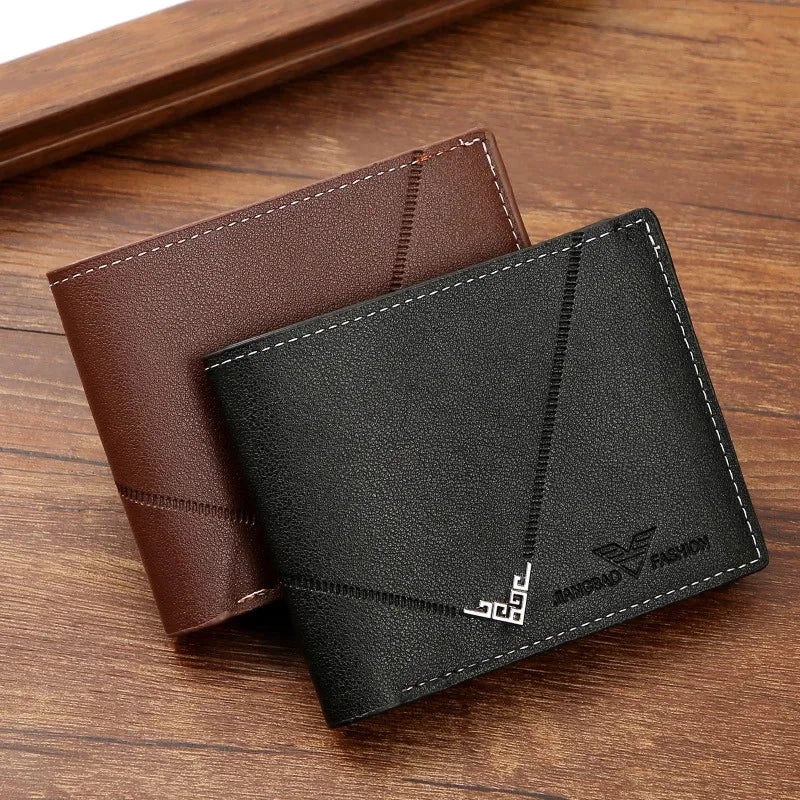 Slim Leather Wallet for Men RFID Blocking Bifold Front Pocket Wallet Minimalist Credit Card Holder Cash Money Clip mbzr