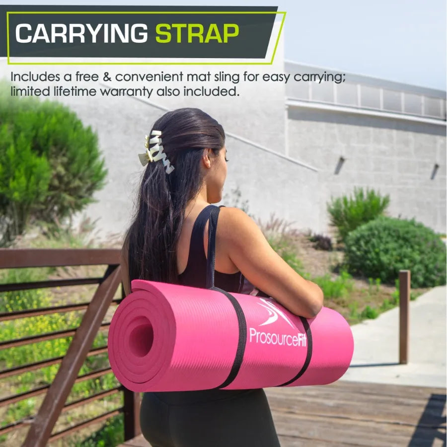 Extra Thick Yoga and Pilates Mat 1 2-inch or 1-inch Thick for Fitness mbzr