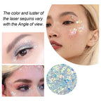 Body Glitter Gel Sequins Long Acting Face Eyes Hair Prom Party Mermaid Scales Not Easy To Take Off Makeup mbzr