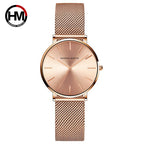 Hannah Martin Women's Quartz Watch Steel Mesh Band 36mm Slim