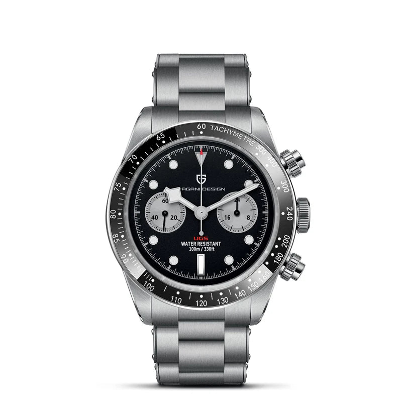 2026 New Retro Panda Mens Watches PAGANI DESIGN Luxury Quartz Watch For Men Chronograph AR Sapphire Waterproof Sports Clock Gift