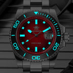 ADDIESDIVE 2026 New Men Quartz Watches BGW9 Super Blue Luminous 200M Waterproof Stainless Steel Fashion Sports Diving Wristwatch
