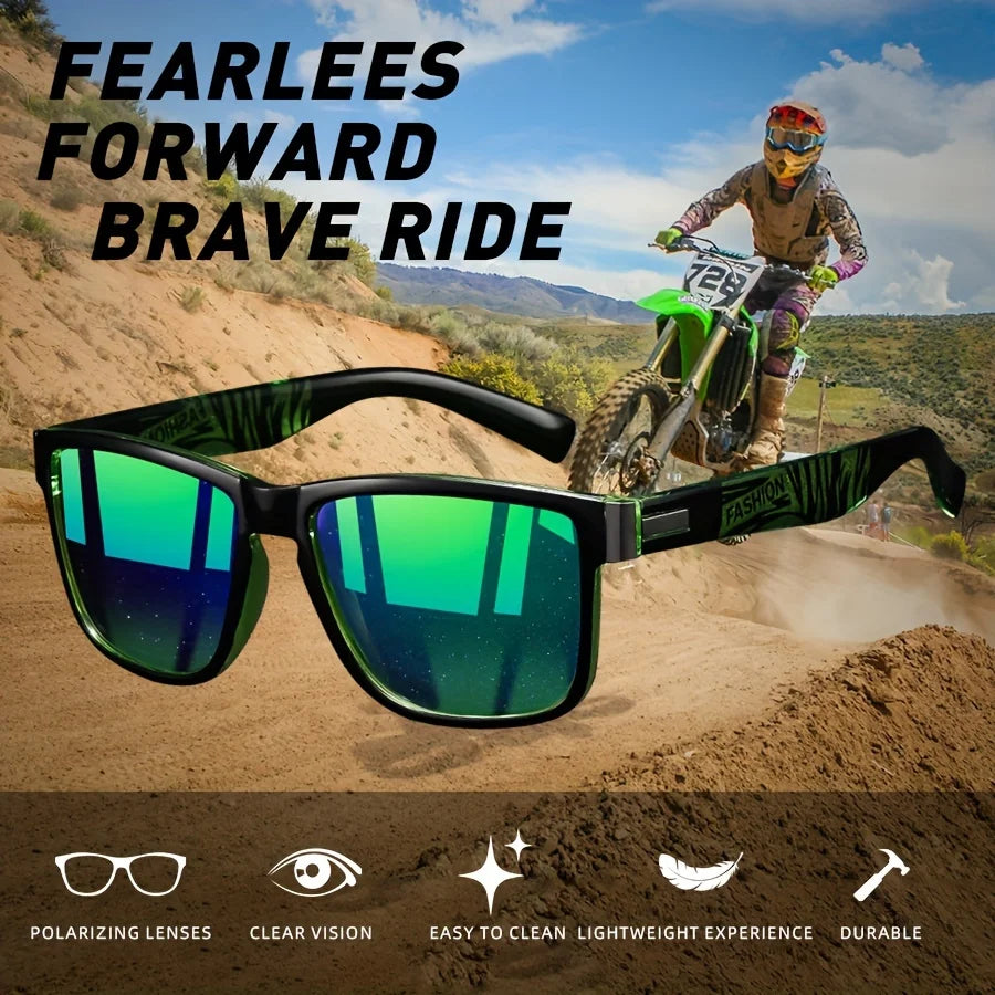 Fashion Vintage Square Polarized Sunglasses Luxury Brand Designer Driver's Eyewear UV400