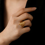 Skyrim Witchcraft Witch Knot Ring Stainless Steel Finger Rings Wicca Triquetra Celtics Knot Amulet Protection Jewelry Women Men