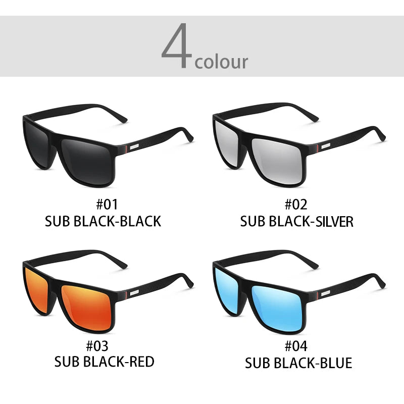 Brand Designer Men's Sun Glasses Vintage Square Sunglasses Men Women Luxury  Driving Fishing UV400 Eyewear Men mbzr