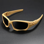 Outdoor Sports Polarized Sunglasses Men Curve Cutting Frame Stress-Resistant Lens Shield Sun Glasses Wome