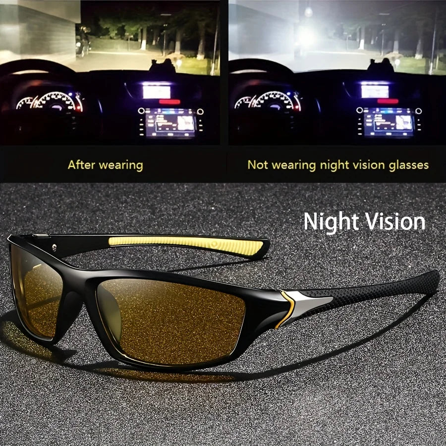 Sport Night Vision Driving Sunglasses for Men and Women Eyewear