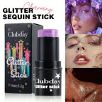 Multi-Use Glitter Stick for Face & Body – Shimmer Eyeshadow Highlighter Crayon, Holographic Makeup for Festival, Stage, mbzr