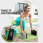 Foldable Yoga Mat with Carry Bag, 6mm 7-fold Workout Mat, Non-Slip Exercise Mat for Yoga, Pilates, Home Gym mbzr