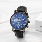 Men's quartz watch Leather strap waterproof watch Van Gogh Starry Sky decorated dial Chronograph Stopwatch Calendar available mbzr