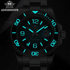 ADDIESDIVE 2026 New Outdoor Diving Quartz Watch Men 200M Waterproof BGW9 Luminous Calendar Display Stainless Steel Wristwatches mbzr