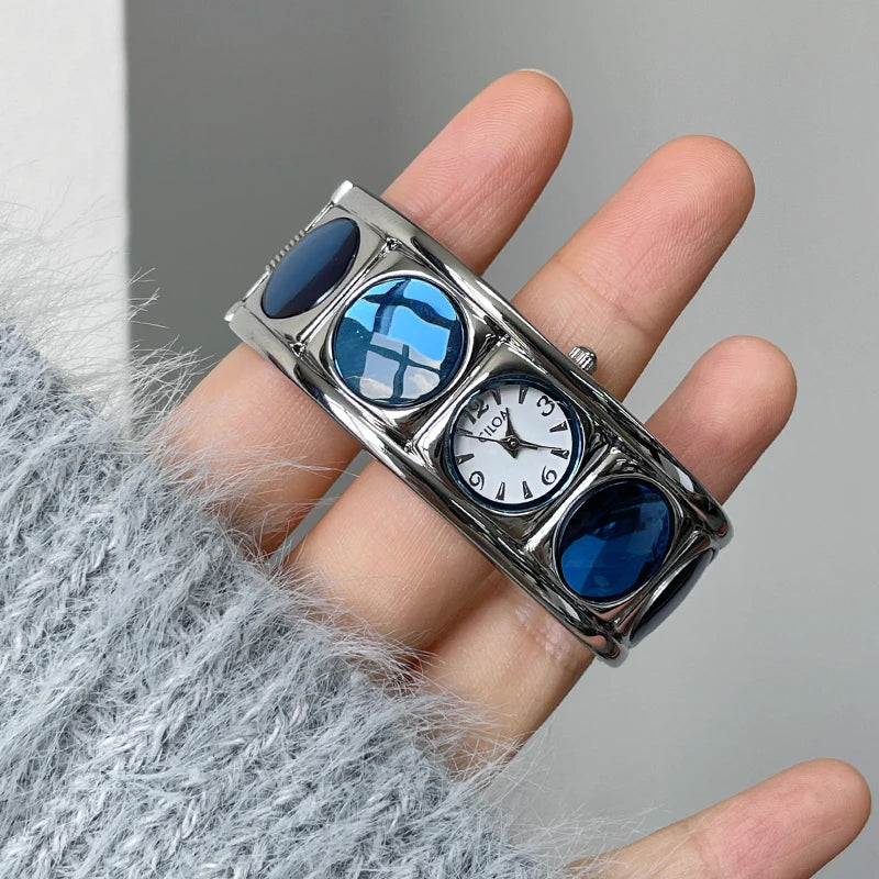 CILOA bracelet watch female 2025 new round gift brand authentic blue high quality casual waterproof quartz watch ladies watch
