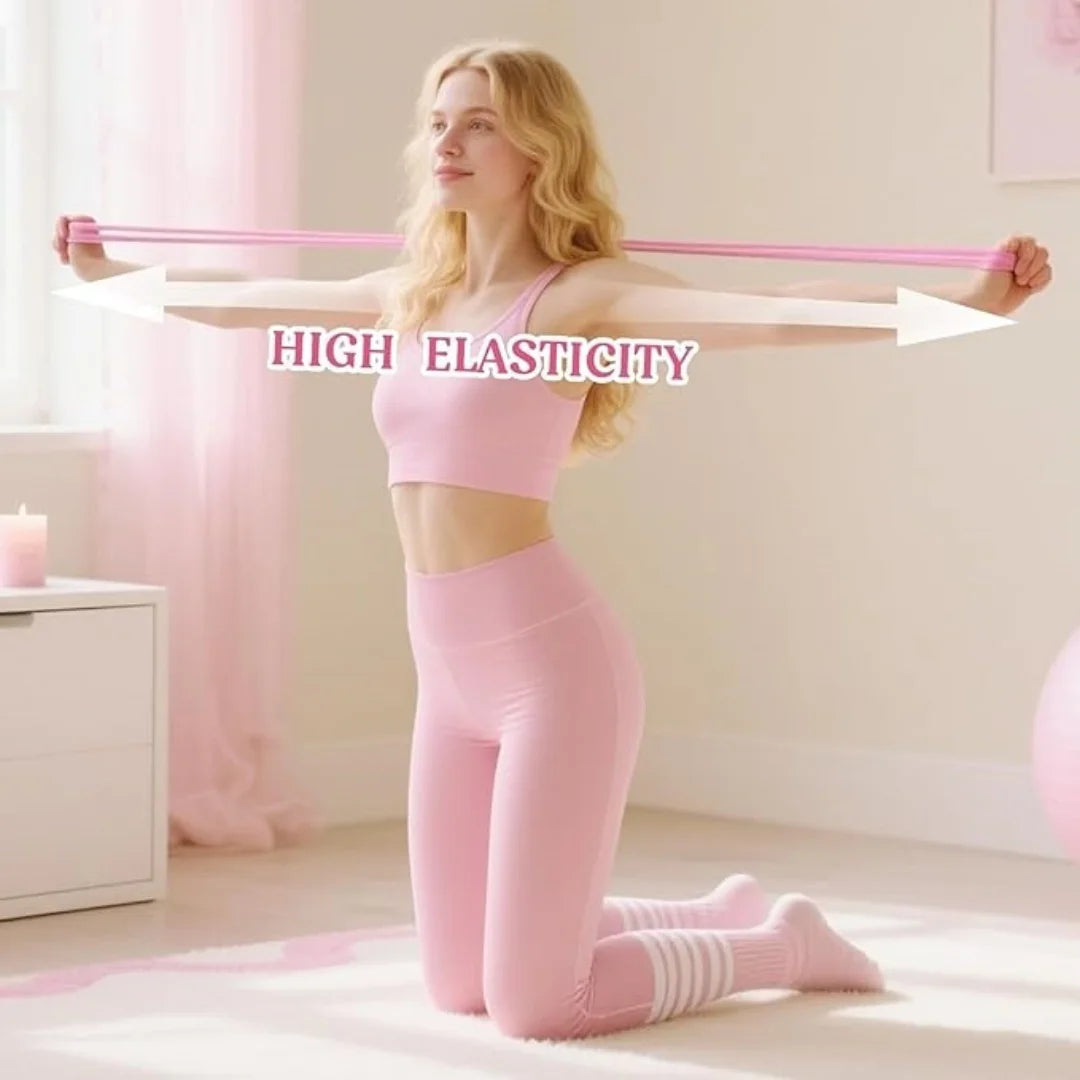 Resistance Bands with Handles,Figure 8 Resistance Band Elastic Fitness Bands Exercise Band for Home Yoga Gym Workout mbzr