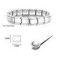 Italian Charm Link for Women Men 9mm Width Silver Gold Color Chain Stainless Steel Bracelet on Hand DIY Making Jewelry Wholesale