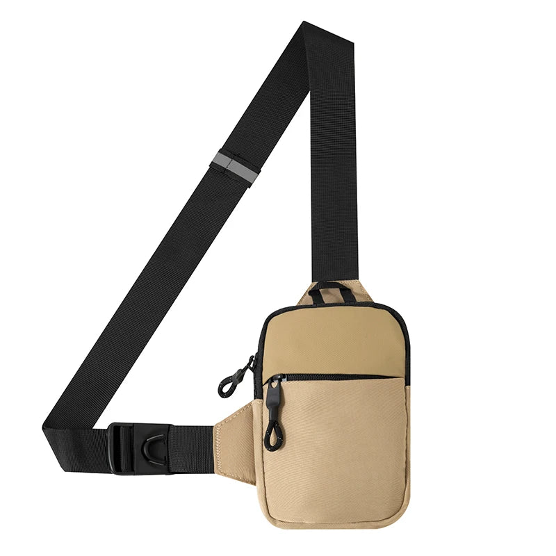 Mini Nylon Crossbody Bag for Men And Women Mobile Chest Pack Fashionable And Versatile Small Shoulder Bag canvas bag mbzr