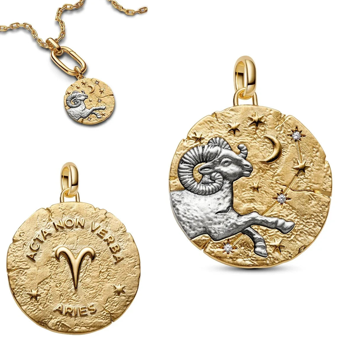 925 pure silver constellation pendant with relief texture of ghostly skull. Suitable for bracelets and necklaces. Jewelry.