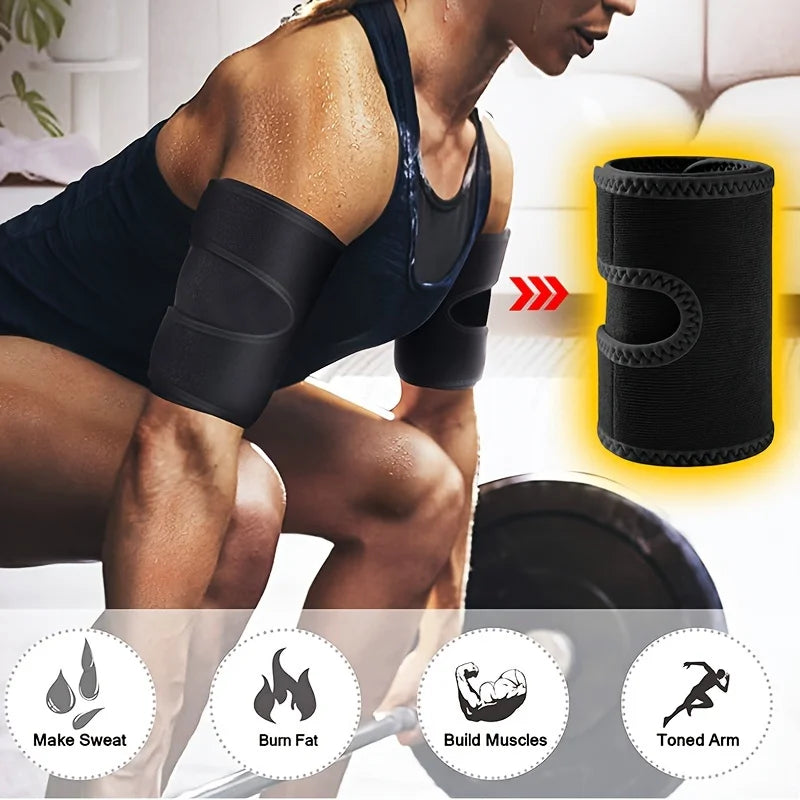 1 pair Arm Bands Sports Protectors Fitness & Body Building Arm Shaping Bands Arm Sauna Suffocating Sweat Sports Fitness Trainers mbzr