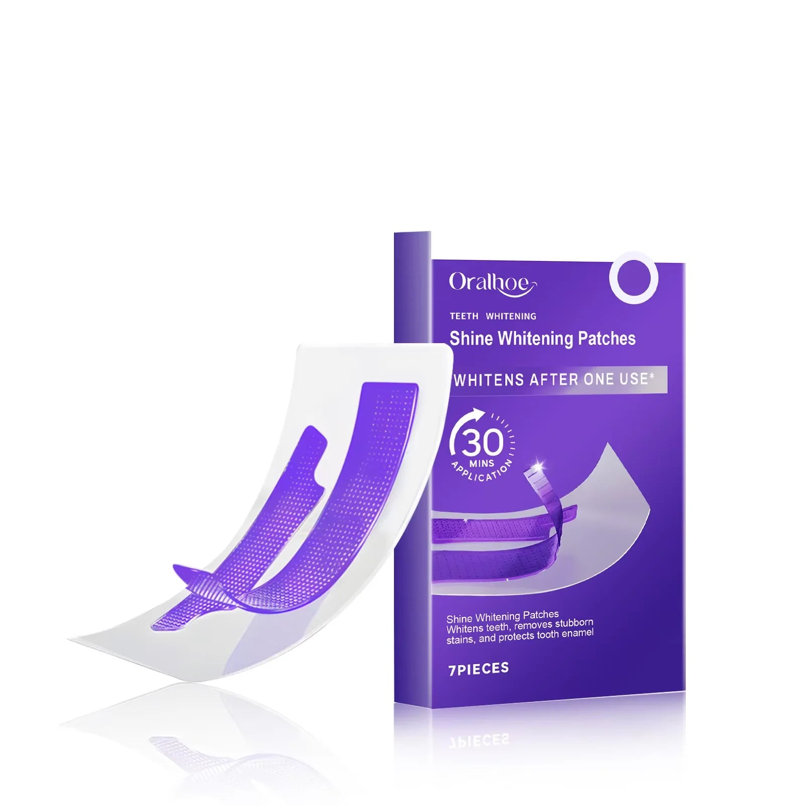 Purple Teeth Whitening Strips Brighten Tooth Remove Plaque Stain Cleaning Oral Hygiene Reduce Sensitivity Bleaching Dental Tools mbzr