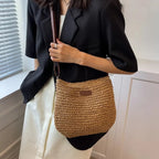 Elegant Light Paper Rope Bag - Bohemian Handmade Style, Hot-Selling Beach/Casual Bag (Crossbody & Shoulder Tote) mbzr