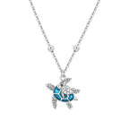 Cycuff Trendy Jewelry 925 Silver Turtle Ocean Necklace Pendant