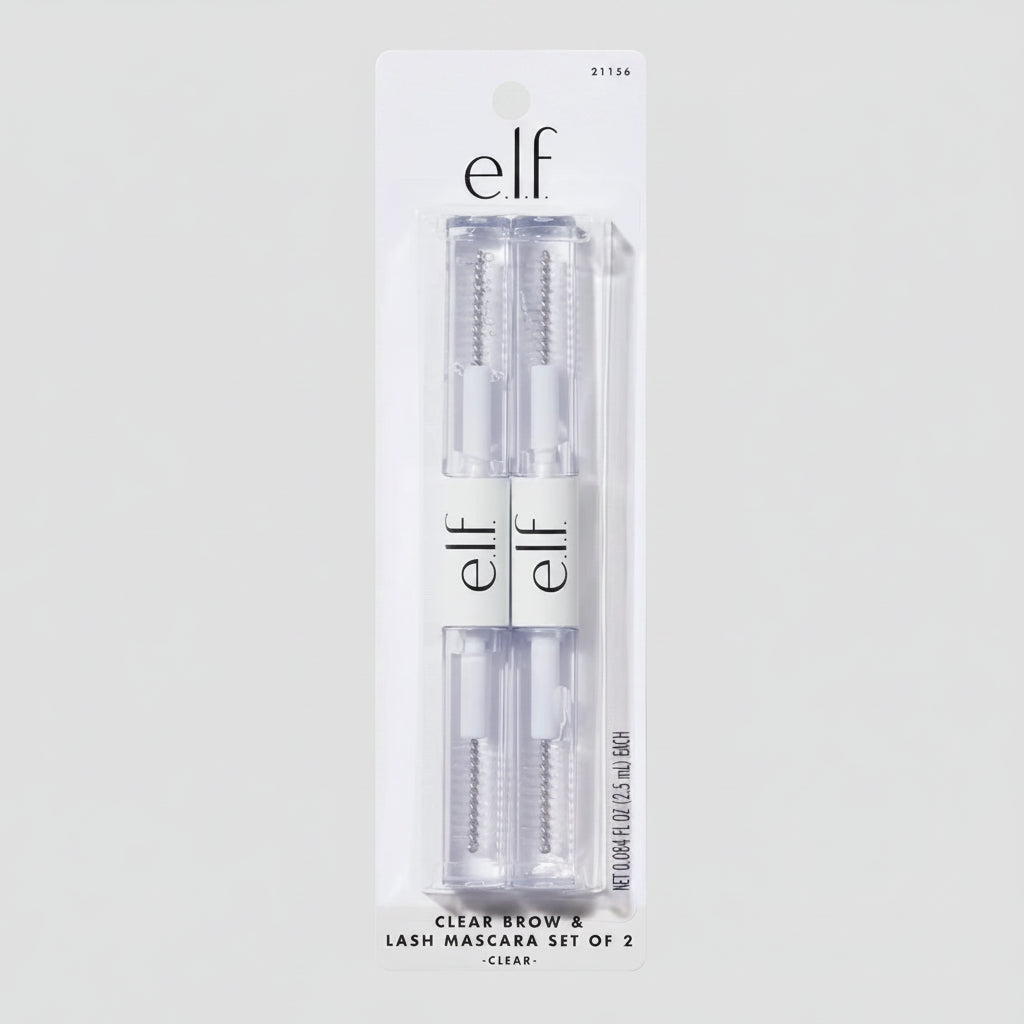 Clear Lash & Brow Mascara Gel, Dual-Sided Flexible Hold, Long-Lasting Clear Formula for Natural Brows & Defined Lashes mbzr