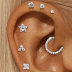 Aide Mini 2/3/4mm Moissanite Earring For Women 925 Sterling Silver Earring INS Trend Wedding Ear Studs Jewelry Brincos de Pratas