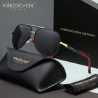 KINGSEVEN New Fashion Pilot Frame Sunglasses Unisex Classic Outdoor Sports Summer Glasses Polarized UV400 Driving Shades Eyewear