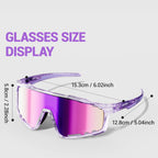 KAPVOE New Outdoor Photochromic Cycling Sunglasses hiking eyewear Men Bike Glasses Sports Mountain Climbing Women MTB Bike Glasses UV400 Pickleball Baseball Tennis Goggles